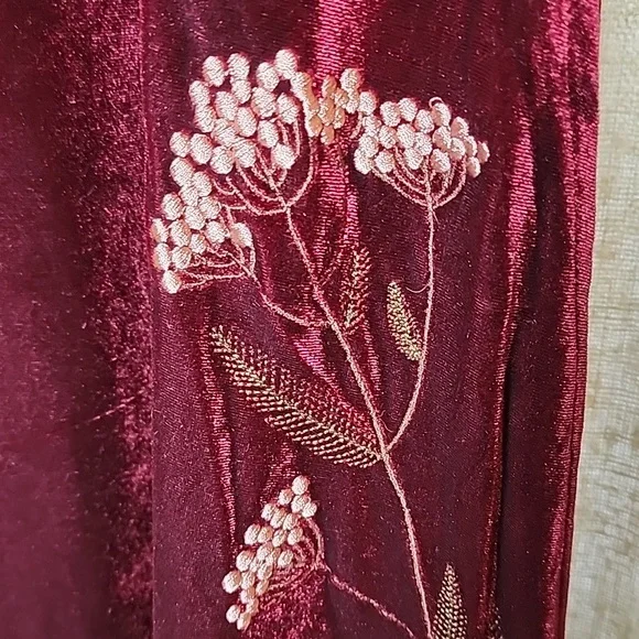 Disturbia Virosa Burgundy Velvet Dress - Picture 3 of 5